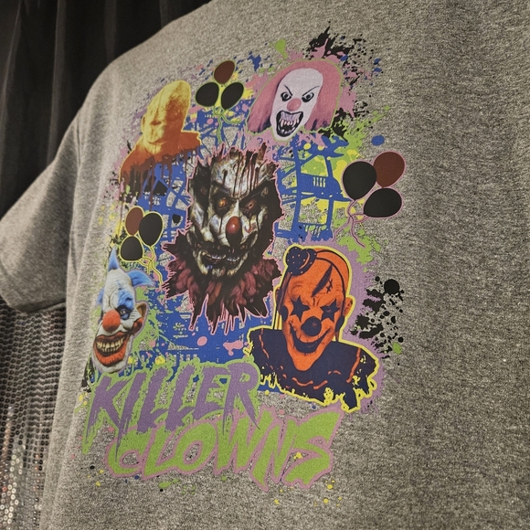 Killer Clowns neon circus Graphic tshirt halloween - Picture 10 of 10